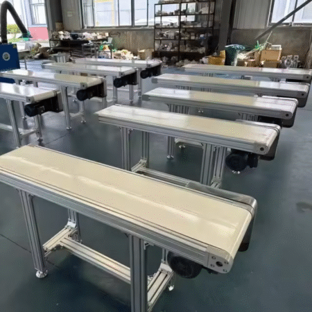 Factory Custom PVC/PU Conveyor Aluminium Profile Mobile Conveyor Belt Production Line Electronic Assembly Conveyor