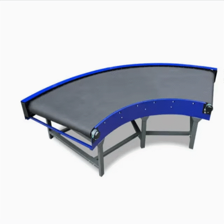 Corner Conveyor Belt  Curve Belt Conveyor for Assembly Line Production Line Rubber Belt Machine Efficient Transmission System