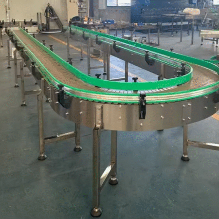 Plastic Chain Flat Top Chain Conveyor for Food Canned Beverage Cosmetics Conveyor Line Plastic Chain Conveyor Belt Modular