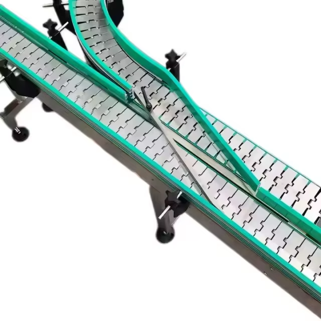304 Stainless Steel Curve Slat Chain Conveyor Flat Top Chain for Beverage Industry Speed Adjustable Assembly Line Machine — изображение 6