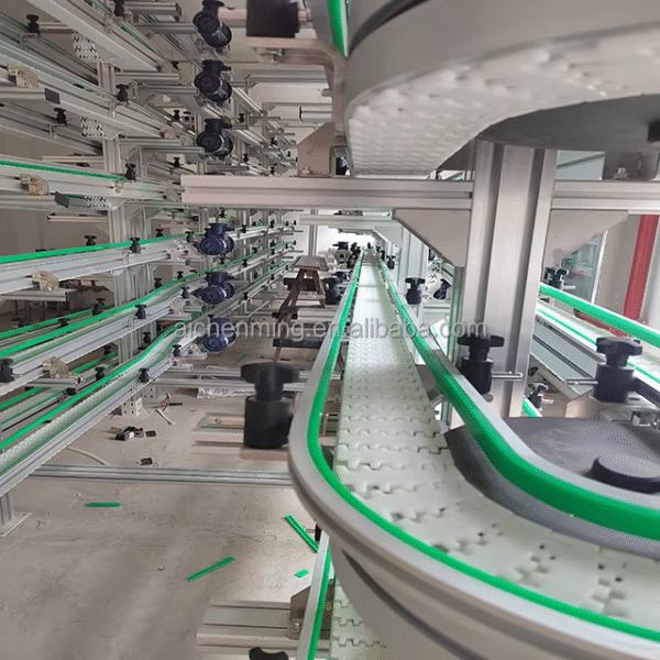 High Quality Flexible Chain Conveyor 90 Degree Turning Conveyor for Versatile Material Handling Applications