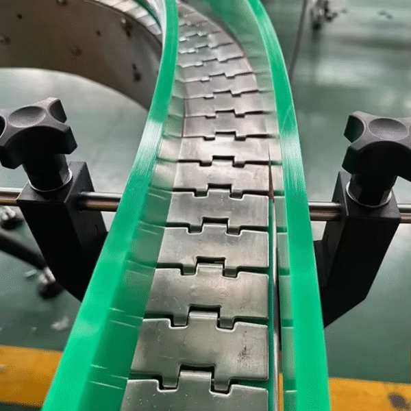 High Quality Custom Curved Stainless Steel Chain Conveyor Ss Flat Top Chain Conveyor System for Factory Assembly Line – Image 5