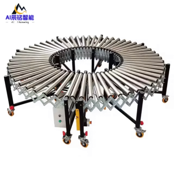 Telescopic Roller/Chain Plate Conveyor Non-powered Roller Turning Conveyor Supplied for Use in Various Factories Production Line - Image 3