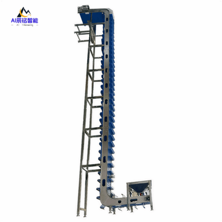 Food Grade Z Type Modular Belt Elevator Conveyor, Stainless Steel Cleated Plastic Modular Belt Incline Lifting Conveyor