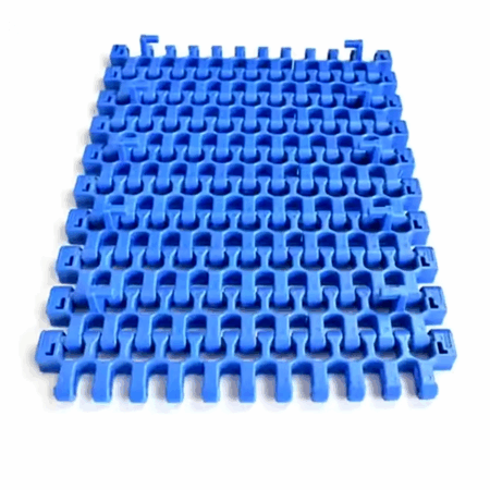 2400 Series Radius Flush Grid Modular Belt PP POM Plastic Turning Conveyor Mesh Belt for Food Conveying