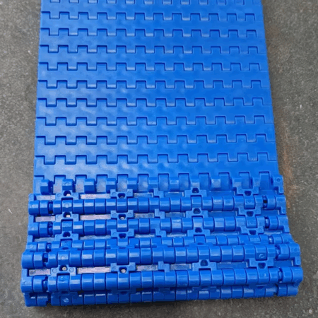 1270 Flat Top Plastic Modular Conveyor Belt 12.7mm Pitch POM Food Grade Modular Mesh Belt for Packaging Conveyor Line