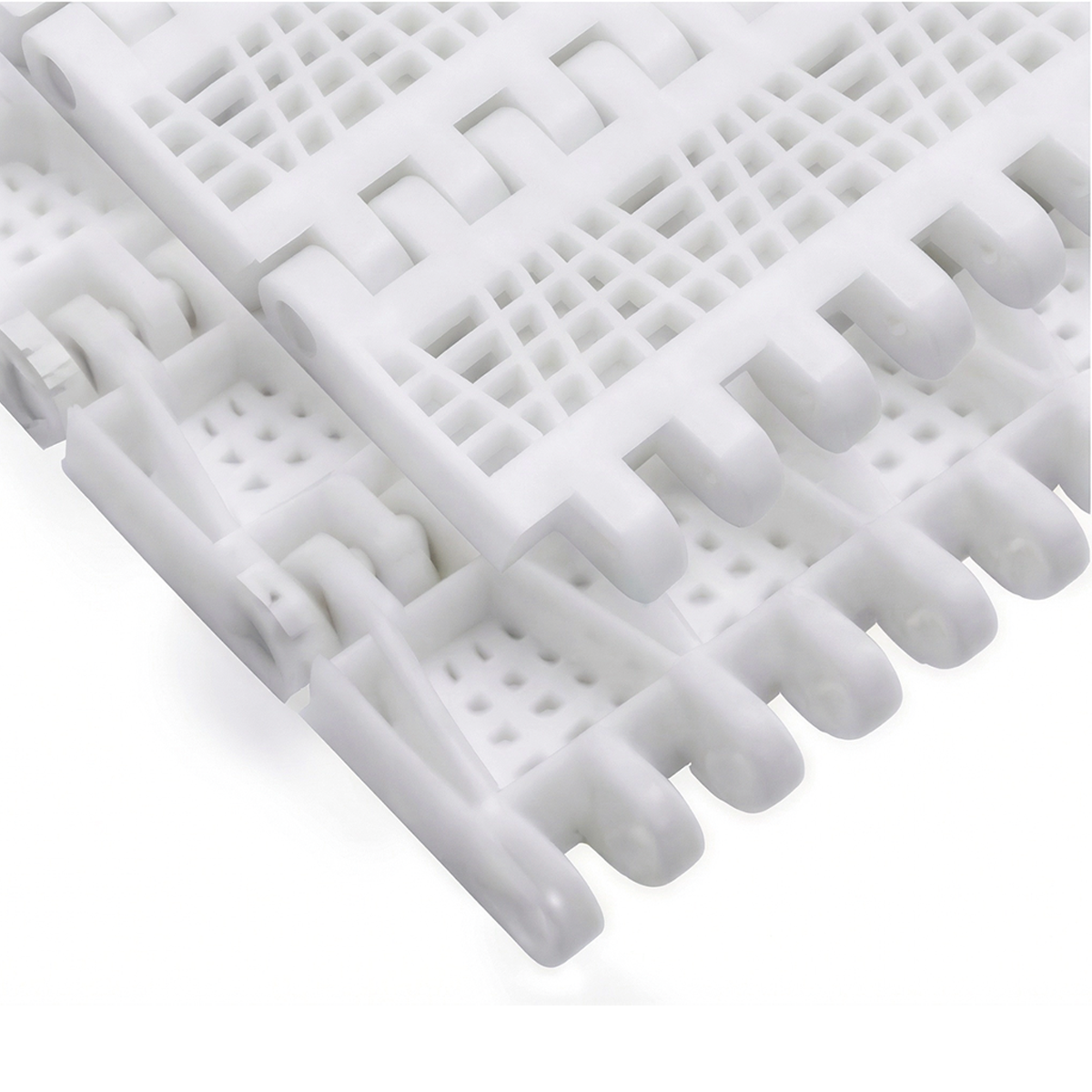 OPB Perforated Flat Top Plastic Modular Belt | Round Hole PP Modular Conveyor Mesh Belt