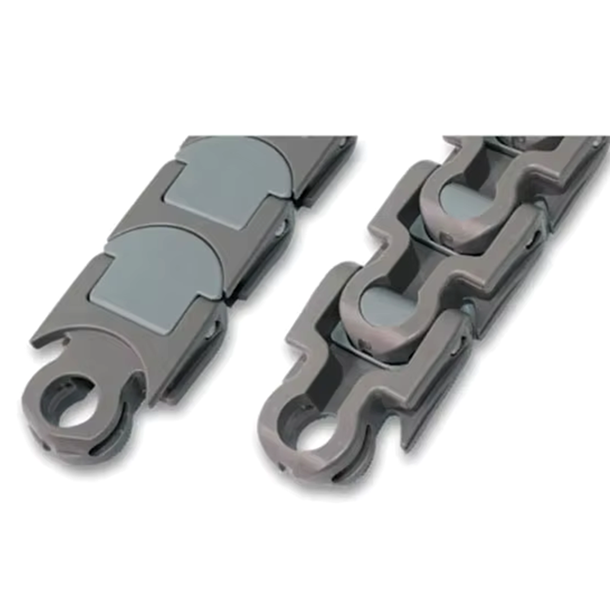 1765 Multiflex Zero Gap Sideflexing Conveyor Chain POM Plastic 1765 Keel Chain for Packaging Production Line