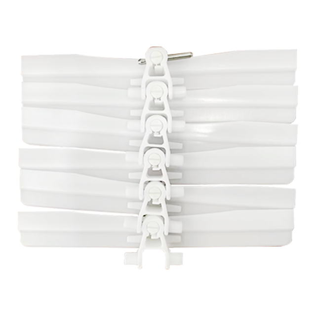 XB295 Side Flexing Flat Top Chain 295mm POM Flexible Plastic Conveyor Chain for Packaging Conveyor System
