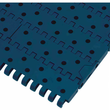 1000-4 Perforated Flat Top Plastic Modular Conveyor Belt, 25.4mm Pitch Round Hole Modular Mesh Belt For Food Draining & Cooling
