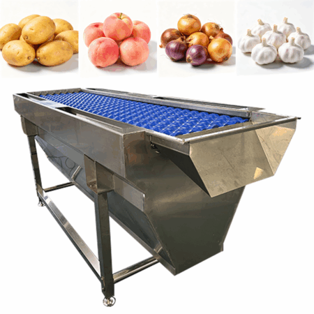 Spiral brush roller washing machine Spiral roller conveyor washer Potato washing peeling machine