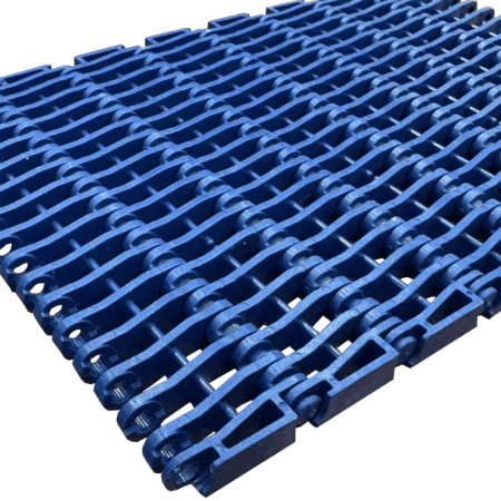 900 Series Flush Grid Modular Plastic Conveyor Belt, 27.2mm Pitch 38% Open Rate POM PP Plastic Mesh Modular Belt