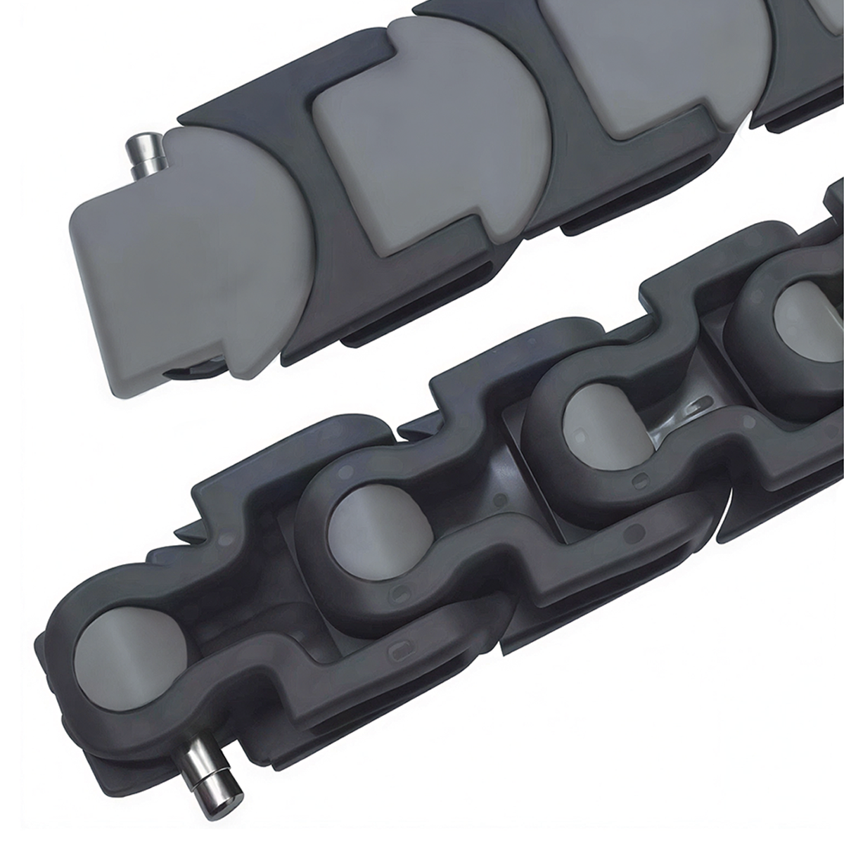 1765 Multiflex Zero Gap Sideflexing Conveyor Chain POM Plastic 1765 Keel Chain for Packaging Production Line — изображение 3