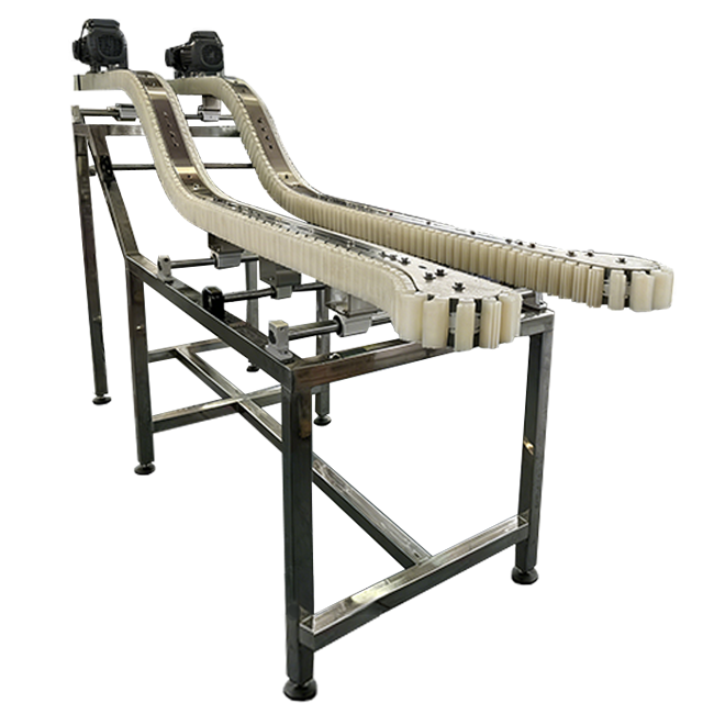 Stainless Steel Flexible Chain Bottle Gripper Conveyor / Side Grip Bottle Clamping Elevator for Beverage Production Line — изображение 3