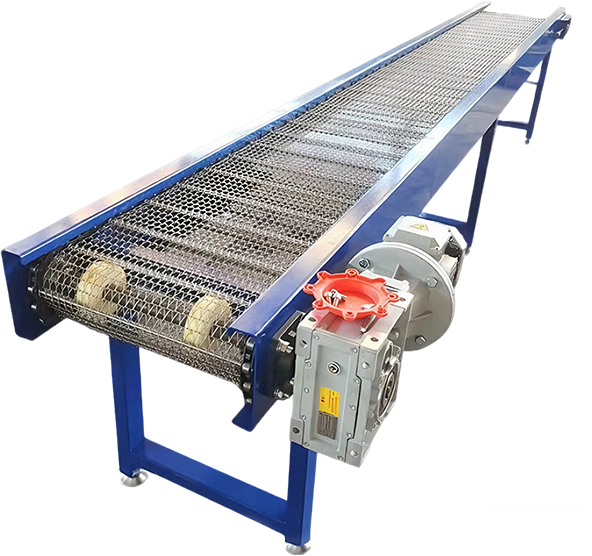 Food Grade Mesh Belt Conveyor Heat Resistant Mesh Conveyor Metal Wire Mesh Transport Conveyor 304 Stainless Steel Mesh Belt Conveyor – Image 4