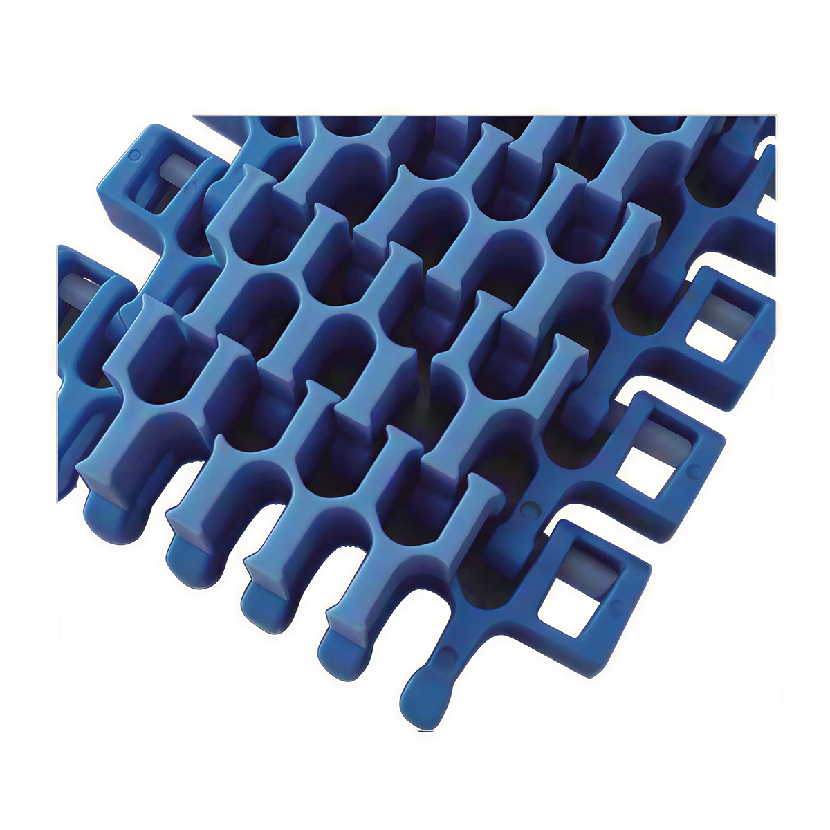 2400 Series Radius Flush Grid Modular Belt PP POM Plastic Turning Conveyor Mesh Belt for Food Conveying – Image 4