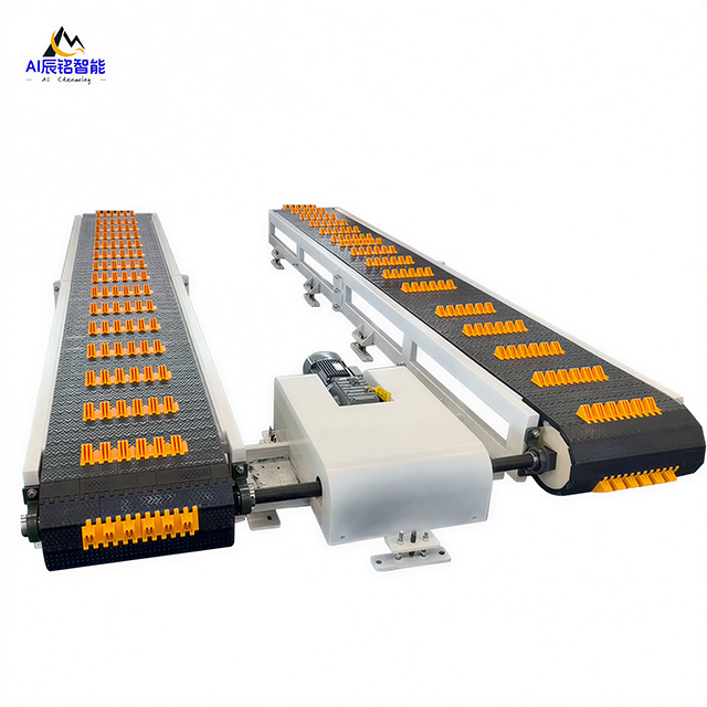 Custom Plastic Modular Belt Conveyor With Cleats, Inclined Tire Transport Modular Conveyor for Automotive Assembly Line — изображение 3