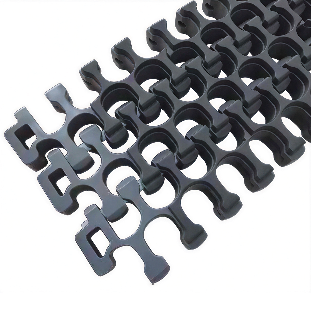 2200 curved flat grid mesh belt Model 2200 turning flat mesh conveyor belt 2200 flat grid turning conveyor mesh belt – Image 4