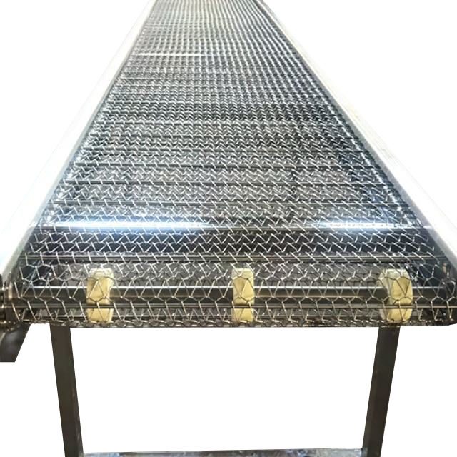 Food Grade Mesh Belt Conveyor Heat Resistant Mesh Conveyor Metal Wire Mesh Transport Conveyor 304 Stainless Steel Mesh Belt Conveyor – Image 6