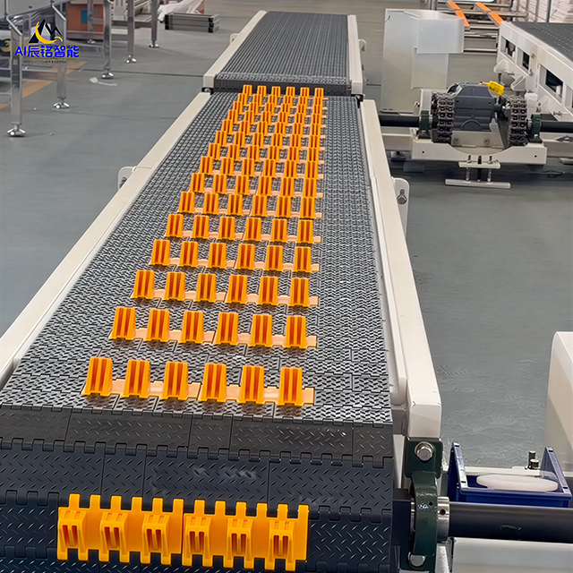 Custom Plastic Modular Belt Conveyor With Cleats, Inclined Tire Transport Modular Conveyor for Automotive Assembly Line — изображение 7