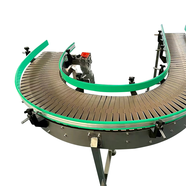 Custom 180 Degree Curved Slat Chain Conveyor Stainless Steel Flat Top Turning Chain Plate Conveyor for Packaging Production Line — изображение 5