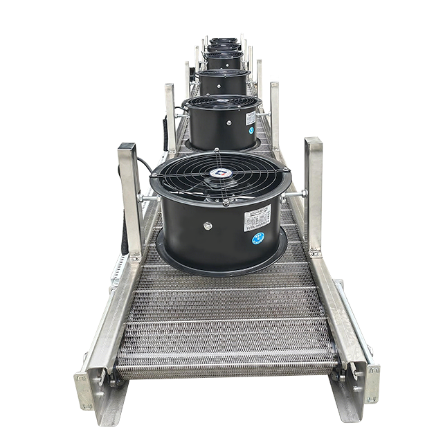 Wire Mesh Belt Air Cooling Conveyor Stainless Steel Mesh Chain Cooling Conveyor with Fans — изображение 7