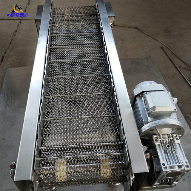 Stainless Steel Mesh Belt Transport Conveyor for Food Processing High Temperature Resistant Wire Mesh Belt Conveyor – Image 6