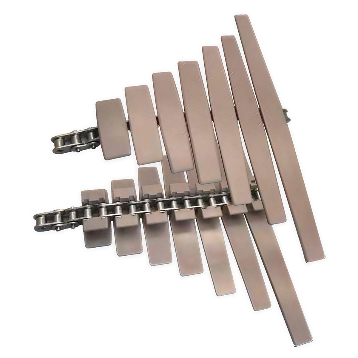 1873T Steel Based Conveyor Chain Sideflex POM Flat Top Plate Roller Chain For Curve Bottle Conveyor — изображение 7