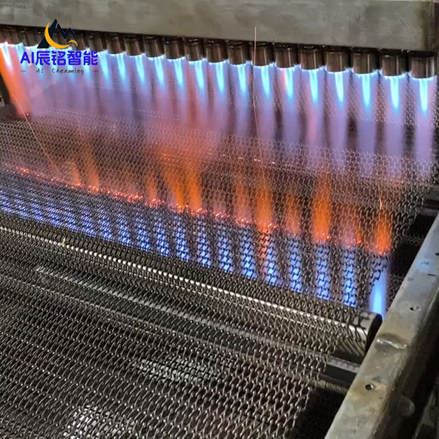 Automatic Mesh Belt Flame Singeing Machine | Stainless Steel Wire Mesh Chain Conveyor Meat Singeing Equipment – Image 3