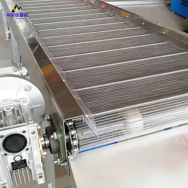 Stainless Steel Mesh Belt Transport Conveyor for Food Processing High Temperature Resistant Wire Mesh Belt Conveyor – Image 7