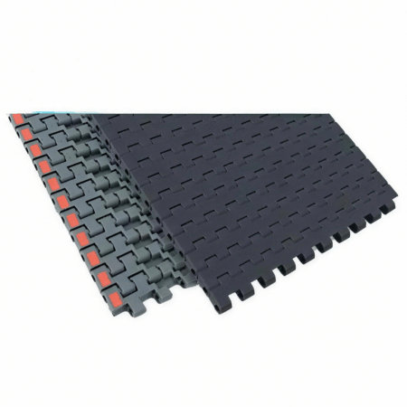 2120 Flat Top Modular Belt with Rubber Top Anti Slip Plastic Modular Conveyor Belt for Inclined Transport