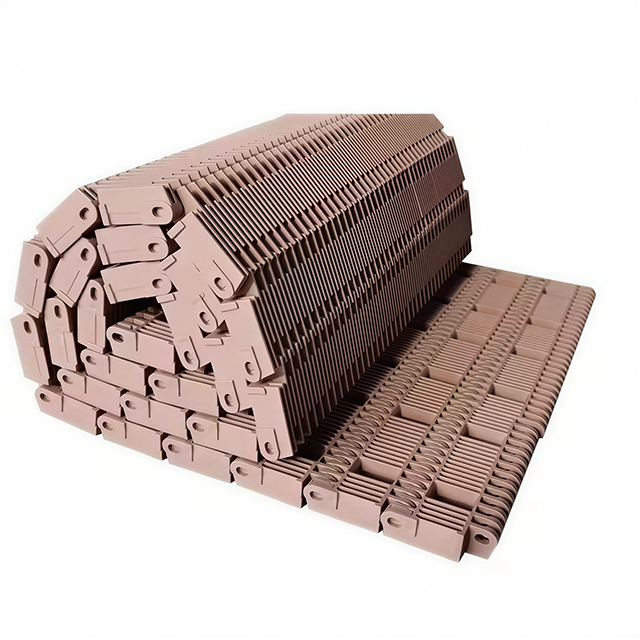 4809 ribbed plastic modular belt 4809 raised rib modular conveyor belt 4809 convex rib plastic mesh belt - Image 7