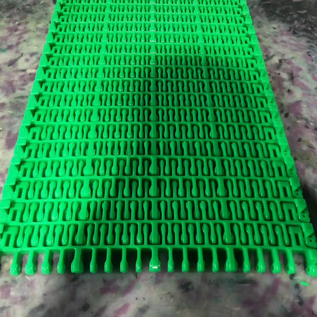 7970 Radius Flush Grid Modular Belt Side Flexing Plastic Modular Conveyor Belt for Curve Turning Conveyor – Image 4